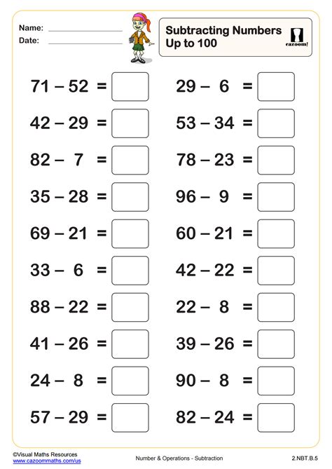 100+ Math Subtraction Worksheets PDF .